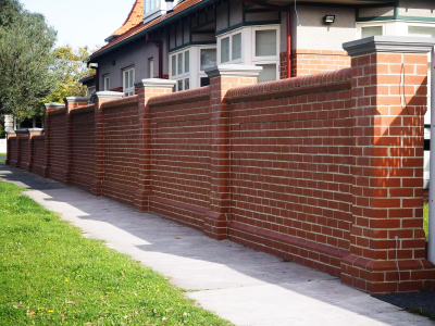 masonry brick fence constructed by masonry contractors new orleans LA